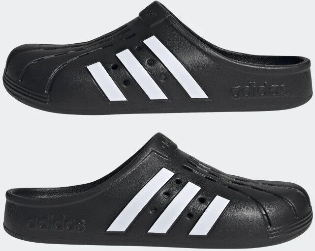 adidas Ciabatte Sandali Mare Piscina UOMO Nero Zoccoli Adilette Clog