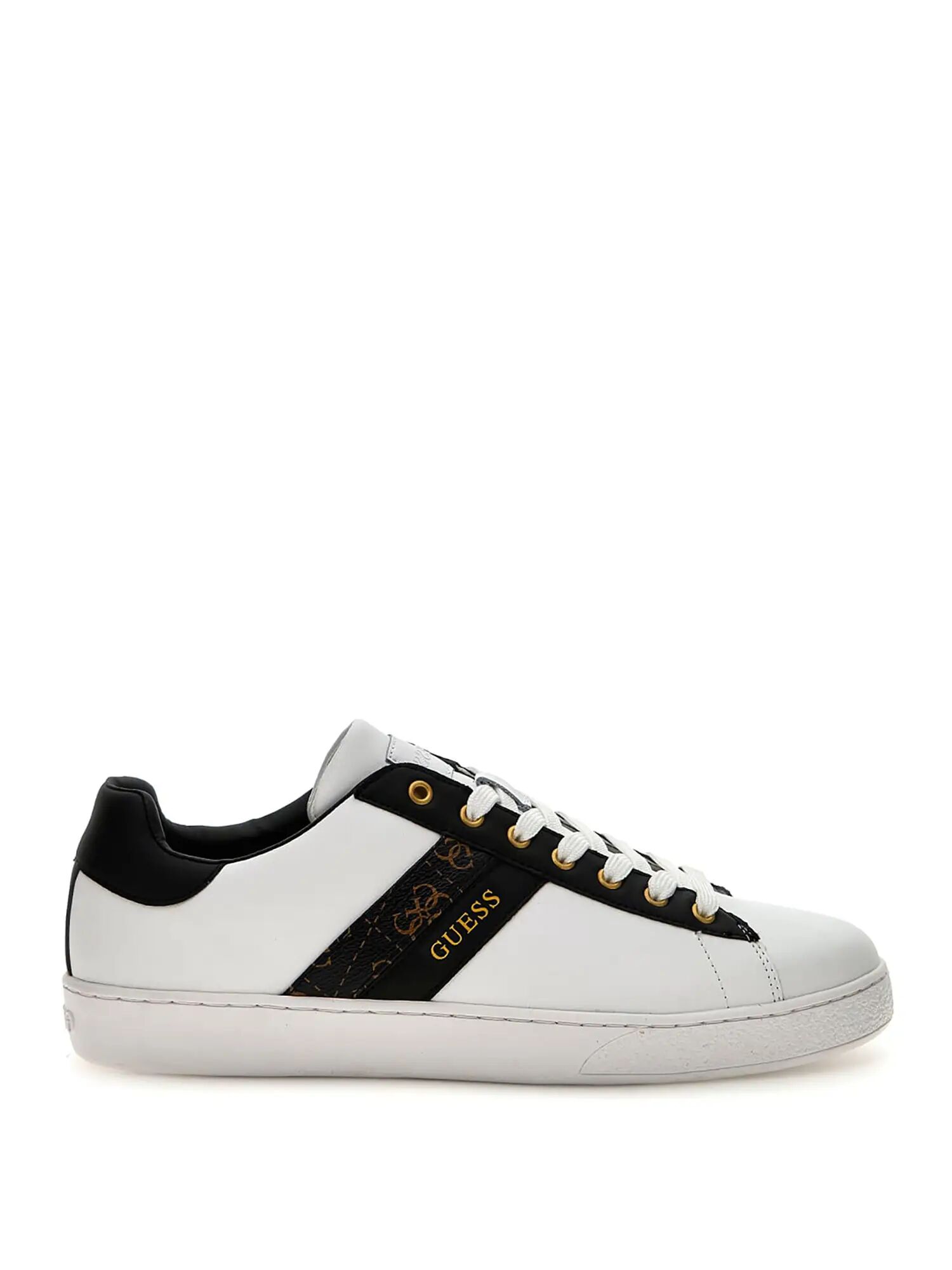 Guess Sneakers Bianche Uomo BIANCO/MARRONE 40