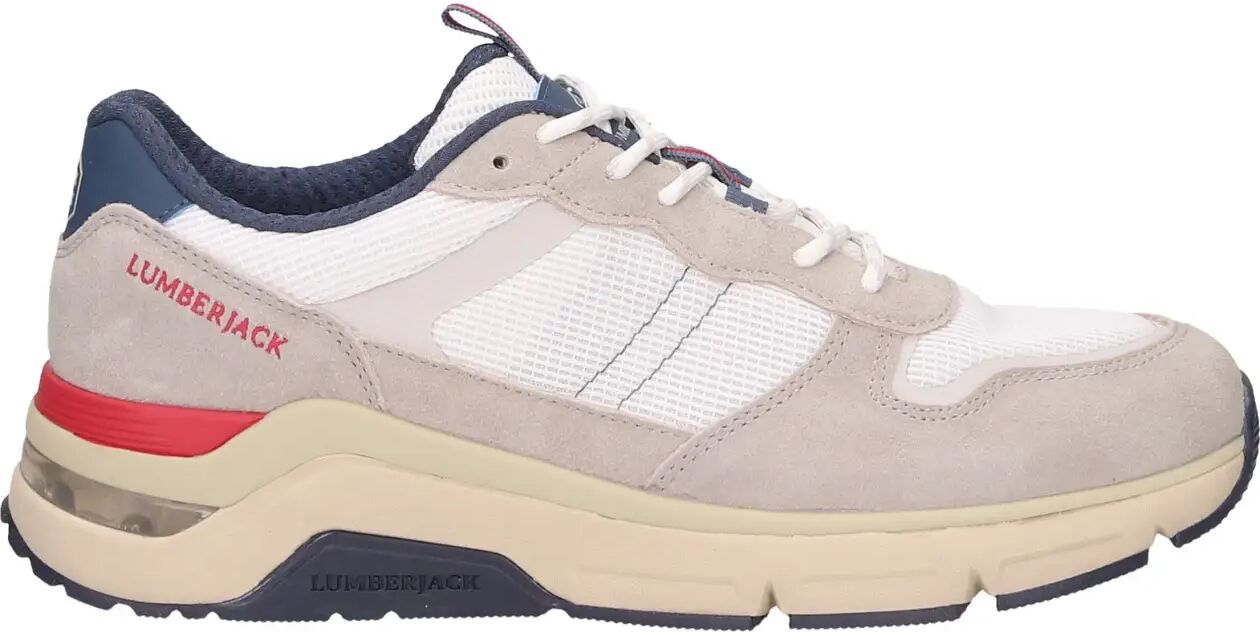 Lumberjack Sneakers Bianche Uomo BIANCO/GRIGIO 40