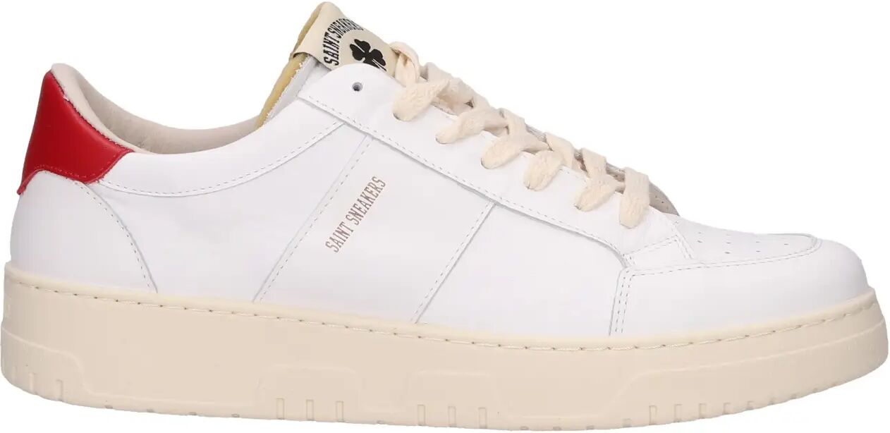 Saint Sneacker's Sneakers Bianche Uomo BIANCO/ROSSO 42