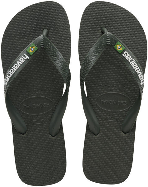 Havaianas Brasil Logo - infradito - uomo Dark Green 41/42