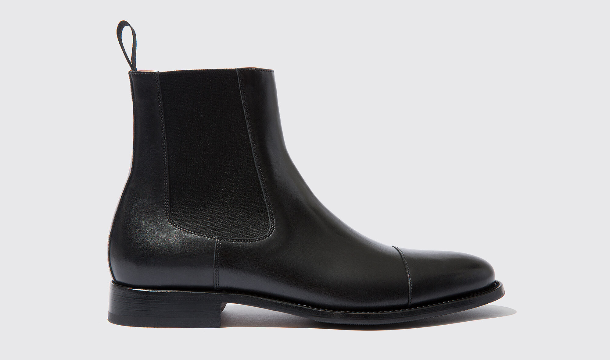 Scarosso Michelangelo Nero - Uomo Chelsea Boots Nero - Vitello 42