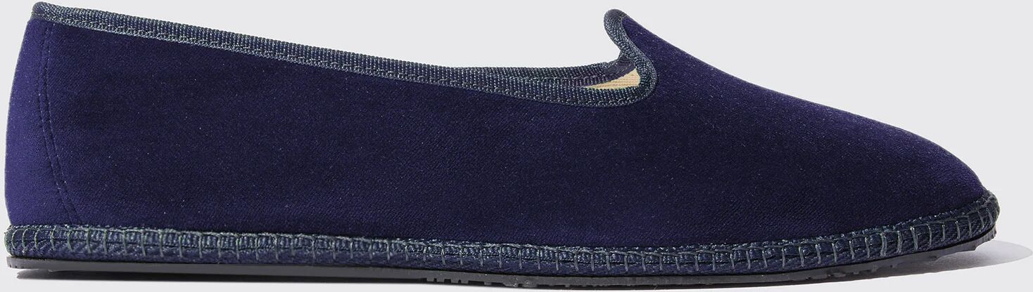 Scarosso Valentino Blu Velluto - Uomo Slippers Blu - Velluto 41