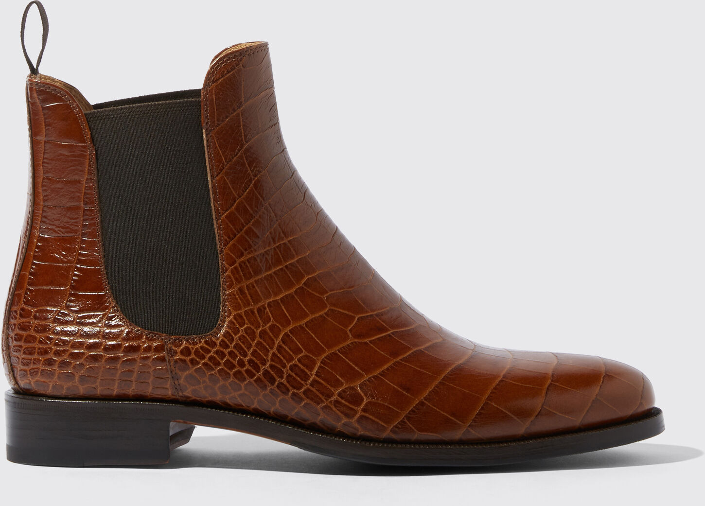 Scarosso Giancarlo Marrone Cocco - Uomo Stivali Brown - Croco-printed Calf 47