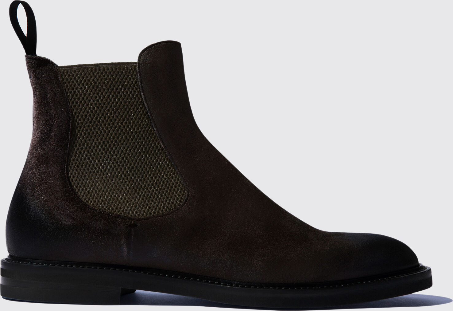 Scarosso Hunter Brown - Uomo Chelsea Boots Marrone - Camoscio 41,5