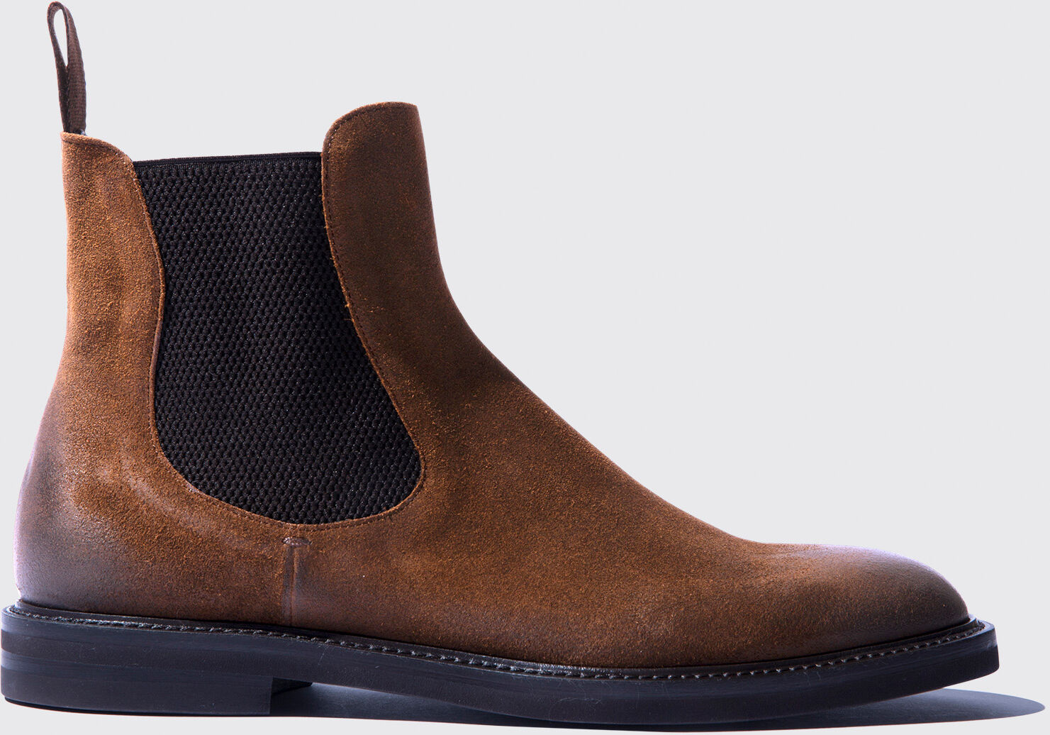 Scarosso Hunter Cigar - Uomo Chelsea Boots Sigaro - Camoscio 45