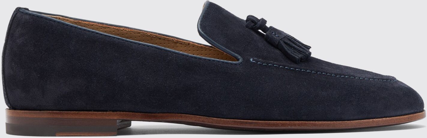 Scarosso Flavio Blue Suede - Uomo Mocassini Blue - Suede 43