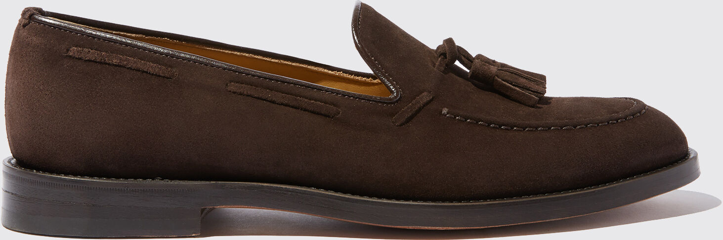 Scarosso William Brown Suede - Uomo Mocassini Marrone - Camoscio 41