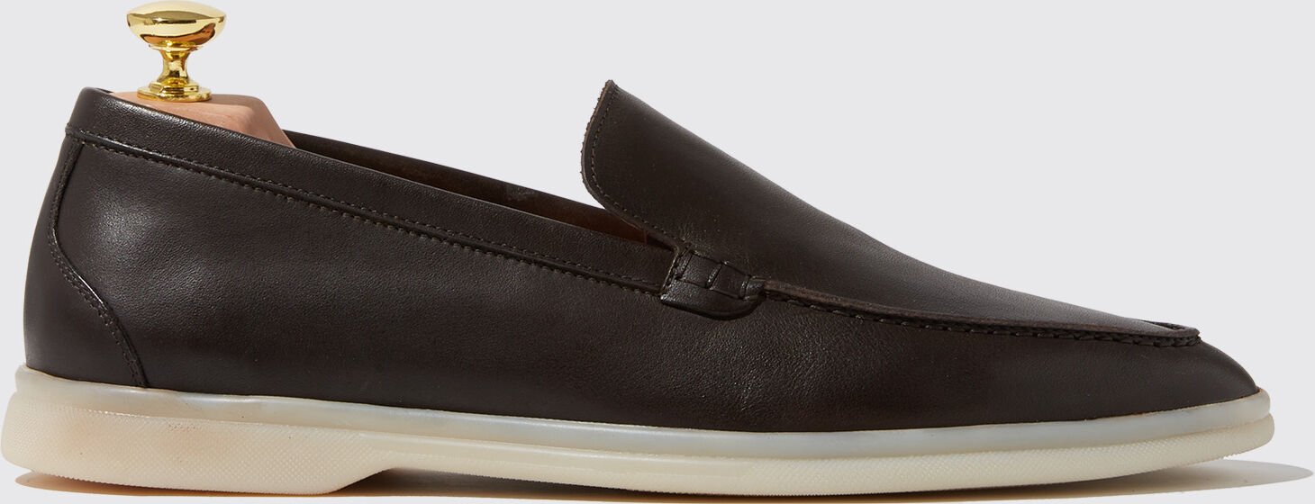 Scarosso Ludovico Moro - Uomo Mocassini Brown - Calf Leather 39