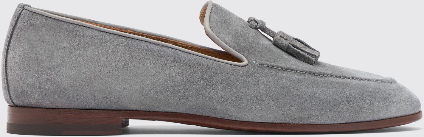 Scarosso Flavio Grey Suede - Uomo Mocassini Grey - Suede 46