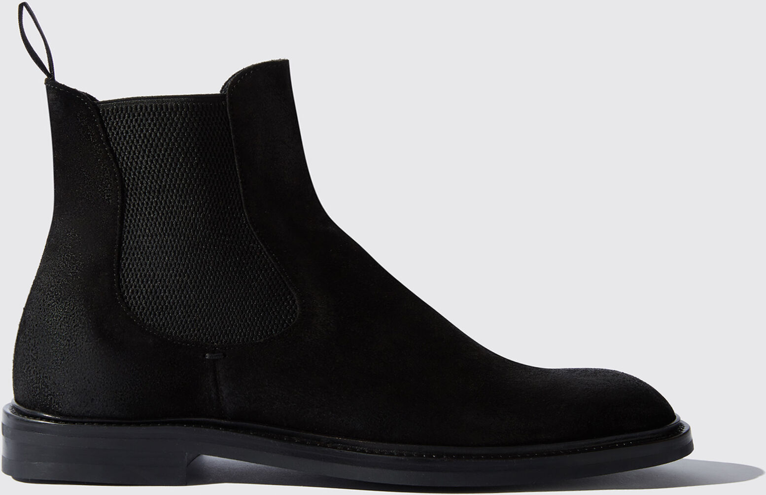 Scarosso Hunter Black - Uomo Chelsea Boots Nero - Camoscio 40