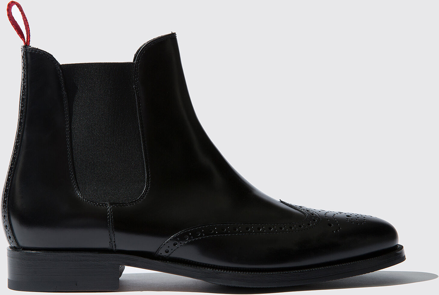 Scarosso Dario Nero - Uomo Chelsea Boots Nero - Vitello 41