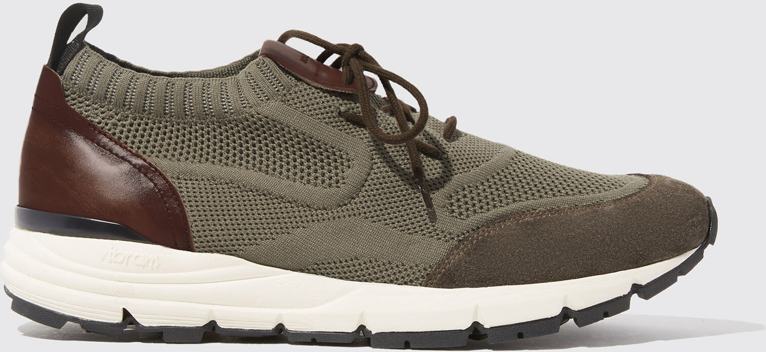 Scarosso Robbie Taupe - Uomo Sneaker Taupe - Knit 41