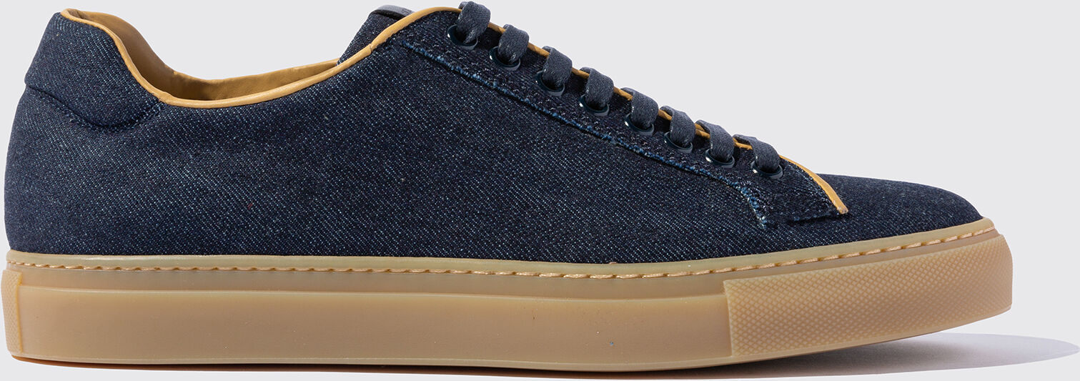 Scarosso Ugo Dark Denim - Uomo Sneaker Blu Scuro - Denim 42.5