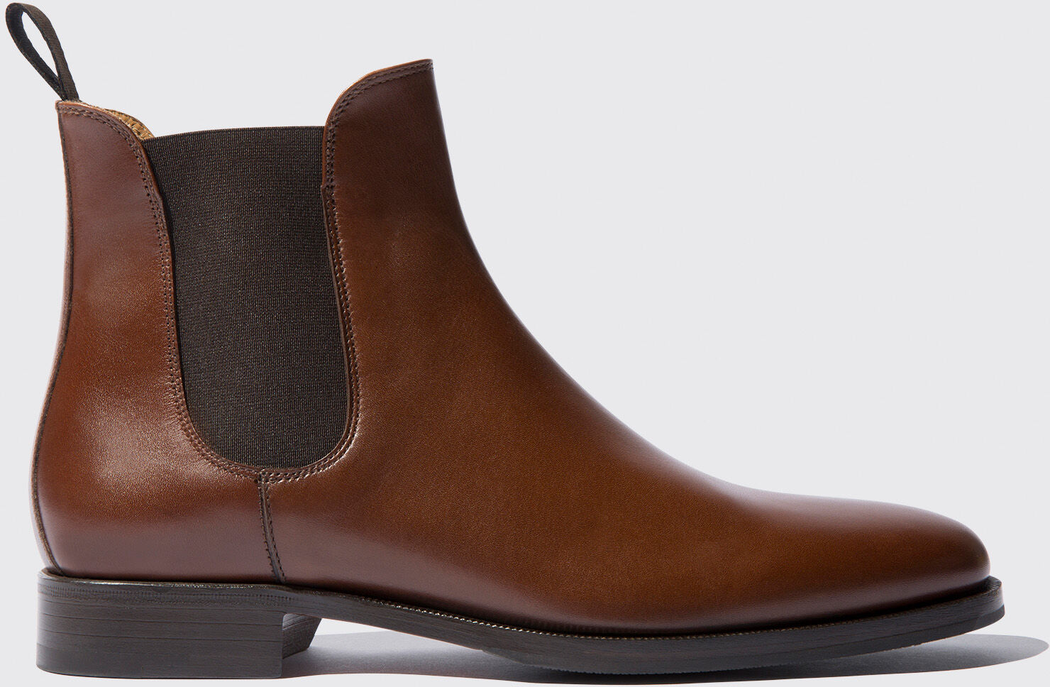 Scarosso Giancarlo Castagno - Uomo Chelsea Boots Castagna - Vitello 45