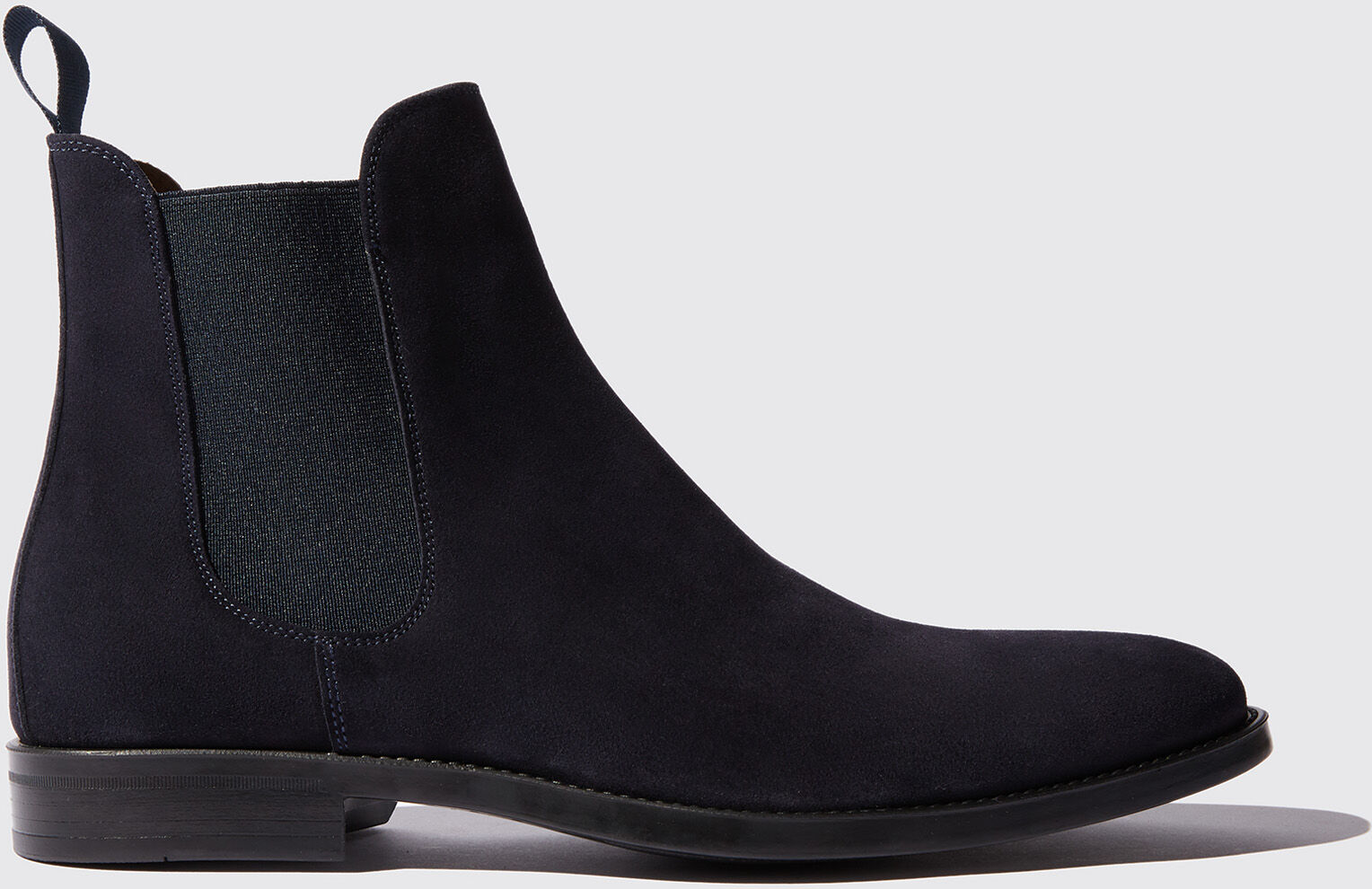 Scarosso Giacomo Blue - Uomo Chelsea Boots Blu - Camoscio 43