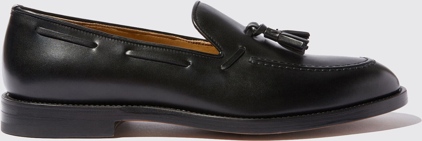 Scarosso William Black - Uomo Mocassini Nero - Vitello 42,5