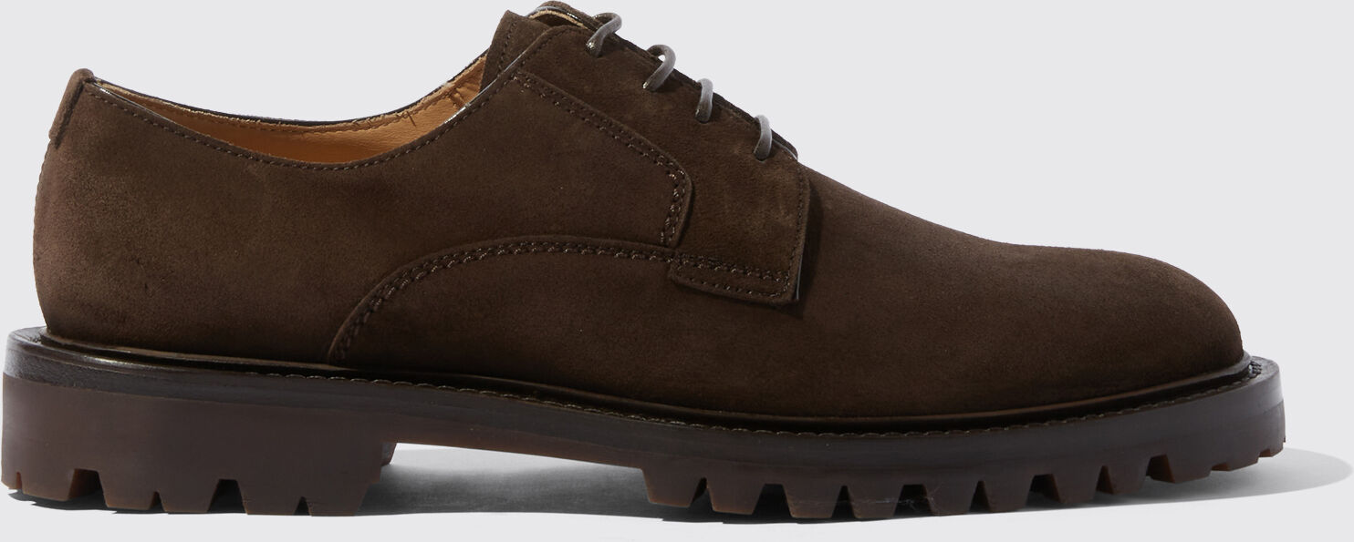 Scarosso Wooster Iii Brown Suede - Uomo Derbies Brown - Suede 46