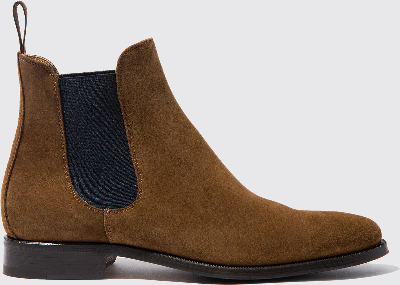 Scarosso Giancarlo Tabacco - Uomo Chelsea Boots Tabacco - Camoscio 43,5