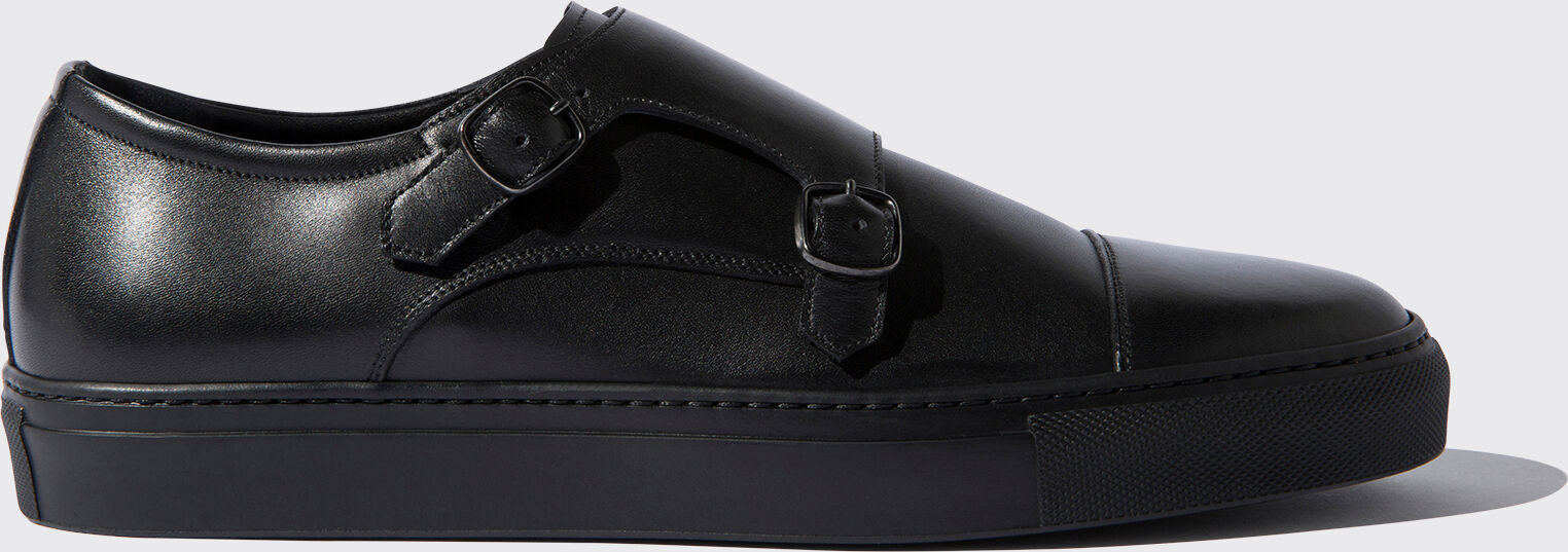 Scarosso Fabio Nero Intenso - Uomo Sneaker Nero - Vitello 42