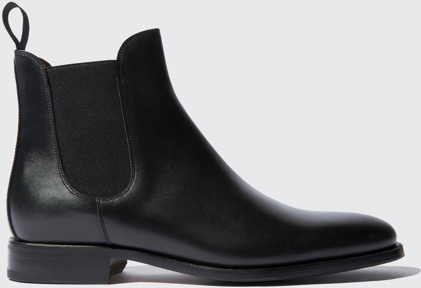 Scarosso Giancarlo Nero - Uomo Chelsea Boots Nero - Vitello 46