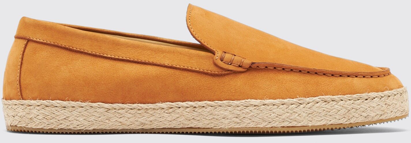 Scarosso Lino Tan Nubuck - Uomo Espadrillas Tan - Suede 39