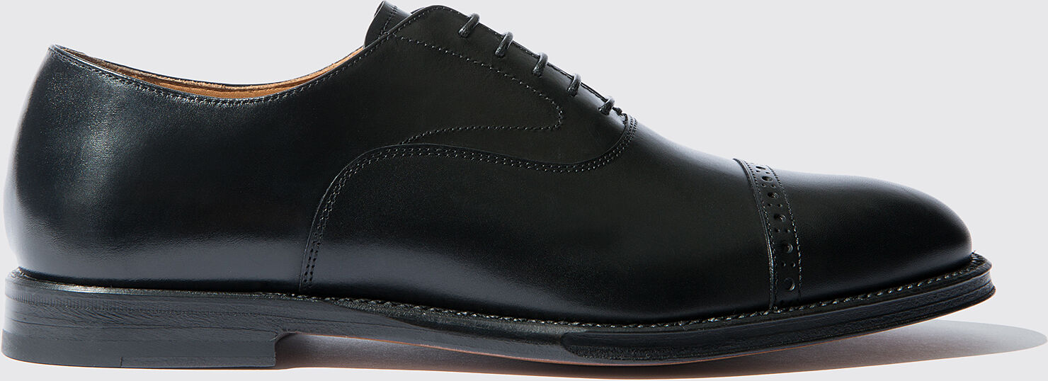 Scarosso Beaumont Black - Uomo Scarpe Oxford Nero - Vitello 47