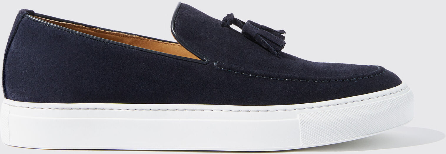 Scarosso Amedeo Blu Scamosciato - Uomo Sneaker Blue - Suede 42,5