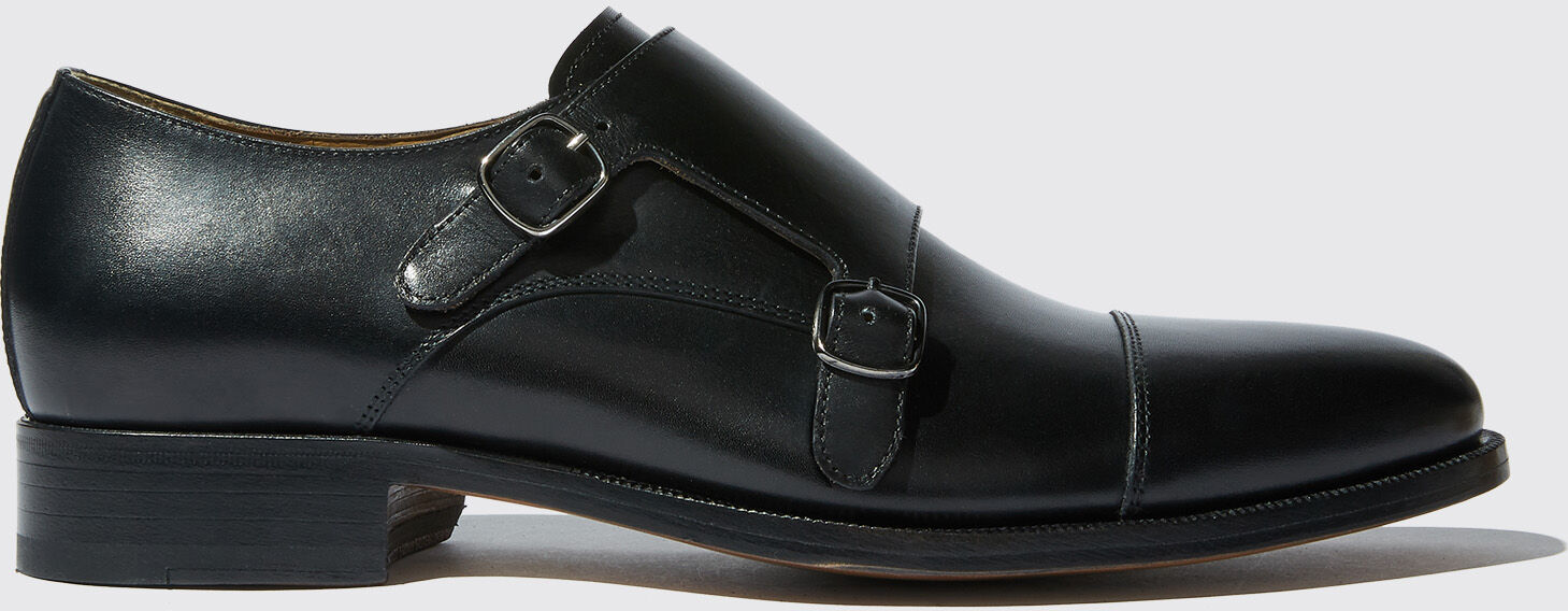 Scarosso Firenze - Uomo Monk Strap Nero - Vitello 47