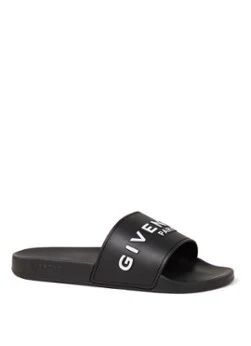 Givenchy Slipper met logo - Zwart