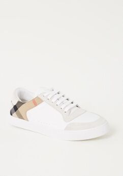 BURBERRY Reeth sneaker van kalfsleer - Wit