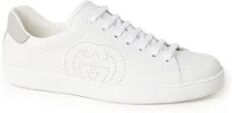 Gucci Ace sneaker van leer - Melk