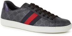 Gucci Ace Supreme sneaker met leren details - Antraciet