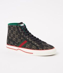 Gucci Tennis 1977 sneaker met logoprint - Zwart