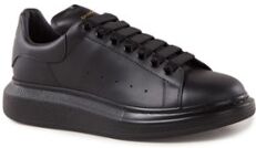 Alexander McQueen Oversized sneaker van kalfsleer - Zwart