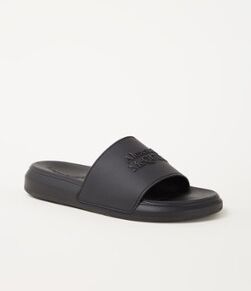 Alexander McQueen Alexander McQueen slipper met logo - Zwart