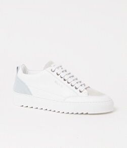 Mason Garments Tia sneaker van leer met suède details - Wit