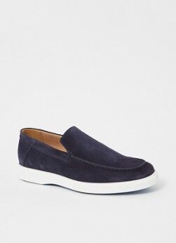 Giorgio Loafer van suède - Donkerblauw