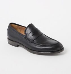 Giorgio Classic loafer van leer - Zwart