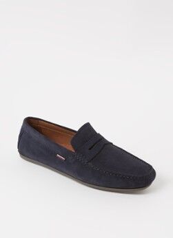 Tommy Hilfiger Mocassin van suède - Donkerblauw