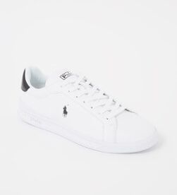 Ralph Lauren Heritage Court II sneaker van leer - Wit