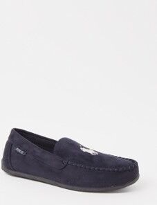 Ralph Lauren Declan pantoffel met logo - Donkerblauw