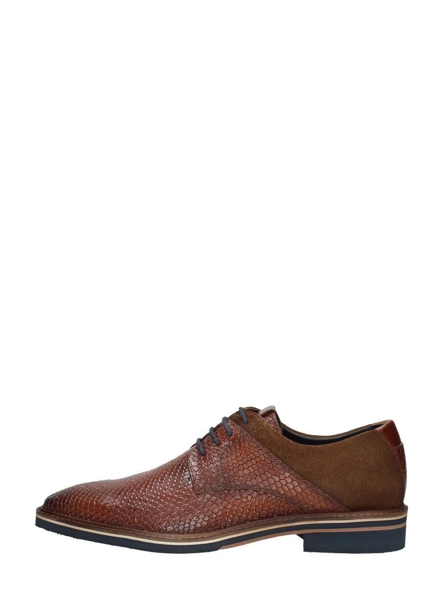 Sub55 - Herenschoenen Gekleed  - Cognac - Size: 43 - male