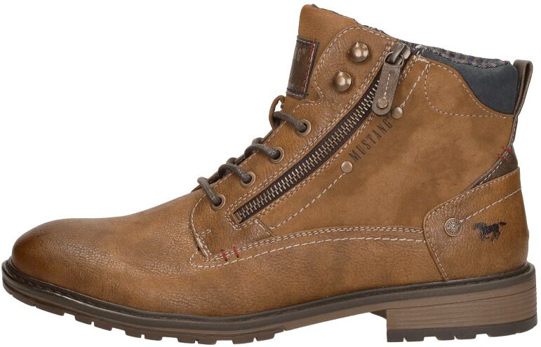 Mustang - Heren Veterschoenen  - Cognac - Size: 44 - male