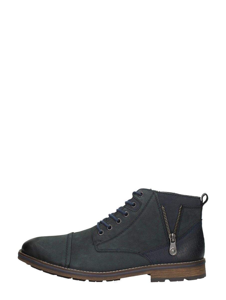 Rieker - Heren Veterschoenen  - Blauw - Size: 45 - male