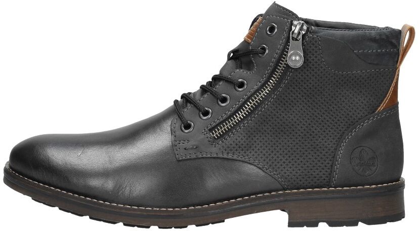 Rieker - Heren Veterschoenen  - Donkergrijs - Size: 40 - male