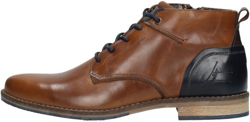 Sub55 - Veterschoenen Hoog  - Cognac - Size: 43 - male