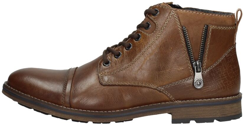 Rieker - Heren Veterschoenen  - Cognac - Size: 45 - male