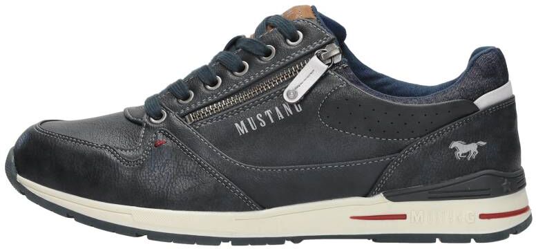 Mustang - Heren Sneakers  - Blauw - Size: 41 - male