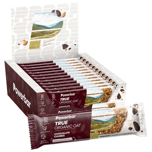POWERBAR True Organic OAT Chocolate Chunks 16 st./doos reep, Energierepen, Prest male